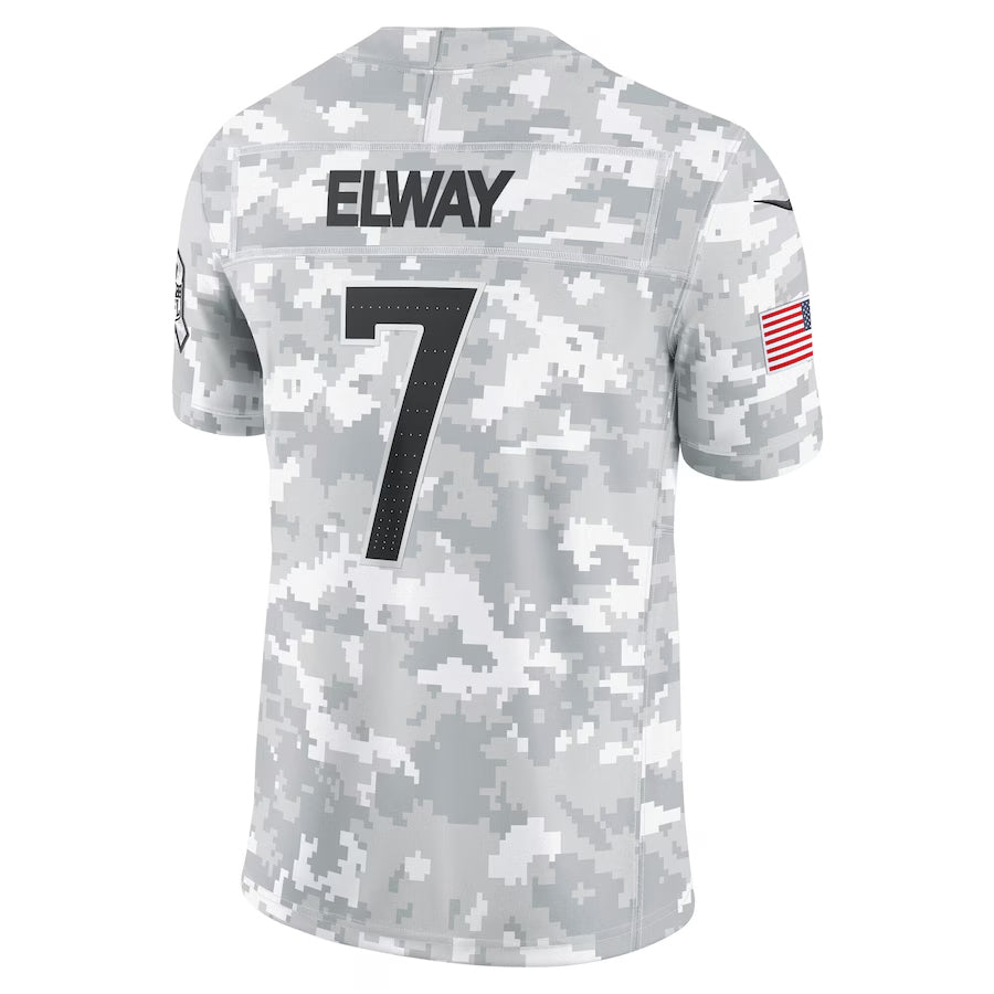 Ncoe D.Broncos #7 John Elway Player Arctic Camo Salute to Service Limited Stitched Jerseys