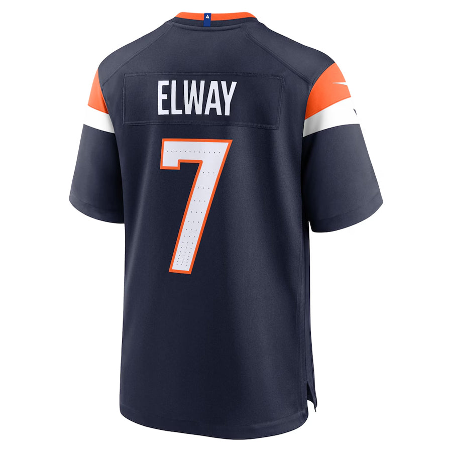 Ncoe D.Broncos #7 John Elway Player Navy Home Game Stitched Jerseys