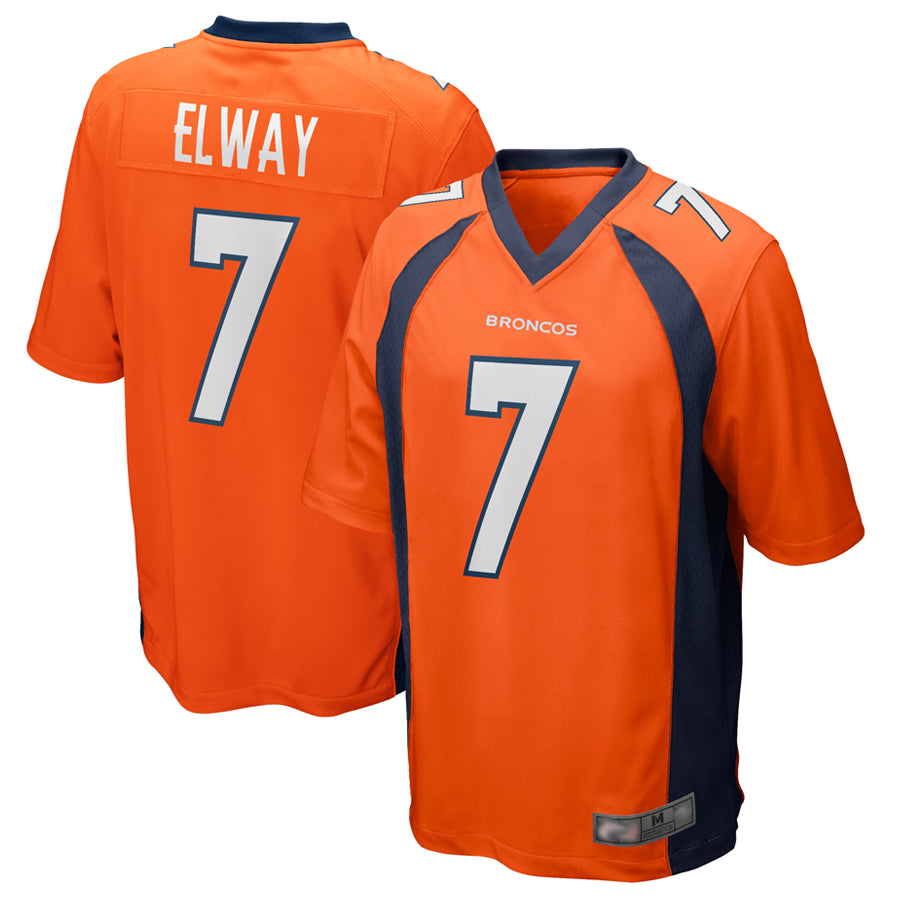 Ncoe D.Broncos #7 John Elway Player Orange Game Stitched Jerseys