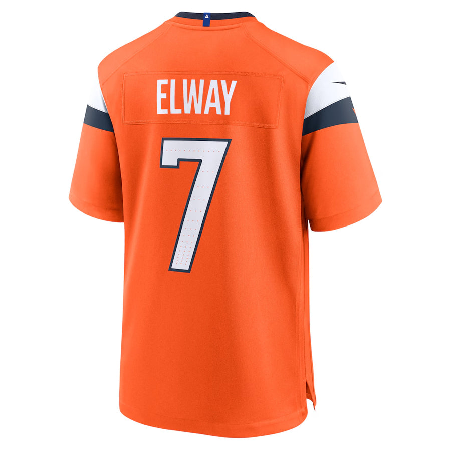 Ncoe D.Broncos #7 John Elway Player Orange Home Game Stitched Jerseys