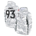 Ncoe D.Broncos #93 D.J. Jones Player Arctic Camo Salute to Service Hoodies Limited Game Stitched Jerseys