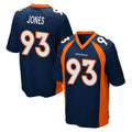 Ncoe D.Broncos #93 D.J. Jones Player Navy Game Stitched Jerseys