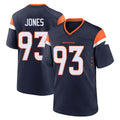 Ncoe D.Broncos #93 D.J. Jones Player Navy Home Game Stitched Jerseys