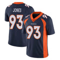 Ncoe D.Broncos #93 D.J. Jones Player Navy Vapor Untouchable Limited Game Stitched Jerseys