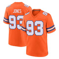 Ncoe D.Broncos #93 D.J. Jones Player Orange Alternate Collection Throwback Game Stitched Jerseys