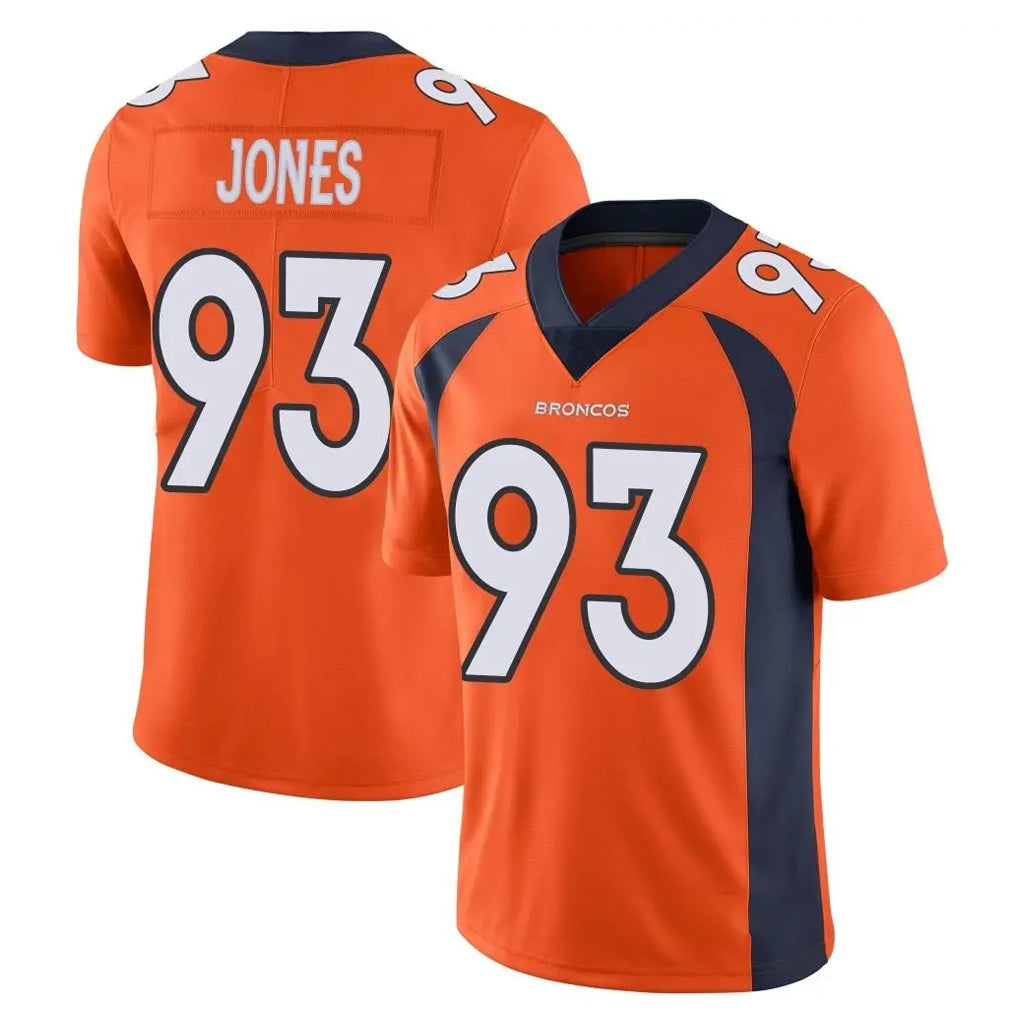 Ncoe D.Broncos #93 D.J. Jones Player Orange Color Vapor Untouchable Limited Game Stitched Jerseys