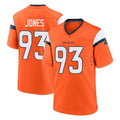 Ncoe D.Broncos #93 D.J. Jones Player Orange Home Game Stitched Jerseys