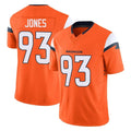 Ncoe D.Broncos #93 D.J. Jones Player Orange Vapor F.U.S.E. Limited Home Game Stitched Jerseys