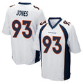 Ncoe D.Broncos #93 D.J. Jones Player White Game Stitched Jerseys