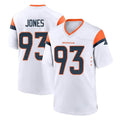 Ncoe D.Broncos #93 D.J. Jones Player White Home Game Stitched Jerseys