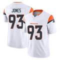 Ncoe D.Broncos #93 D.J. Jones Player White Limited Vapor F.U.S.E. Home Game Stitched Jerseys