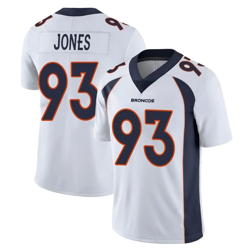 Ncoe D.Broncos #93 D.J. Jones Player White Vapor Untouchable Limited Home Game Stitched Jerseys