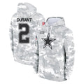 Ncoe D.Cowboys #2 Cobie Durant Player Arctic Camo Salute to Service Hoodies Limited Game Stitched Jerseys