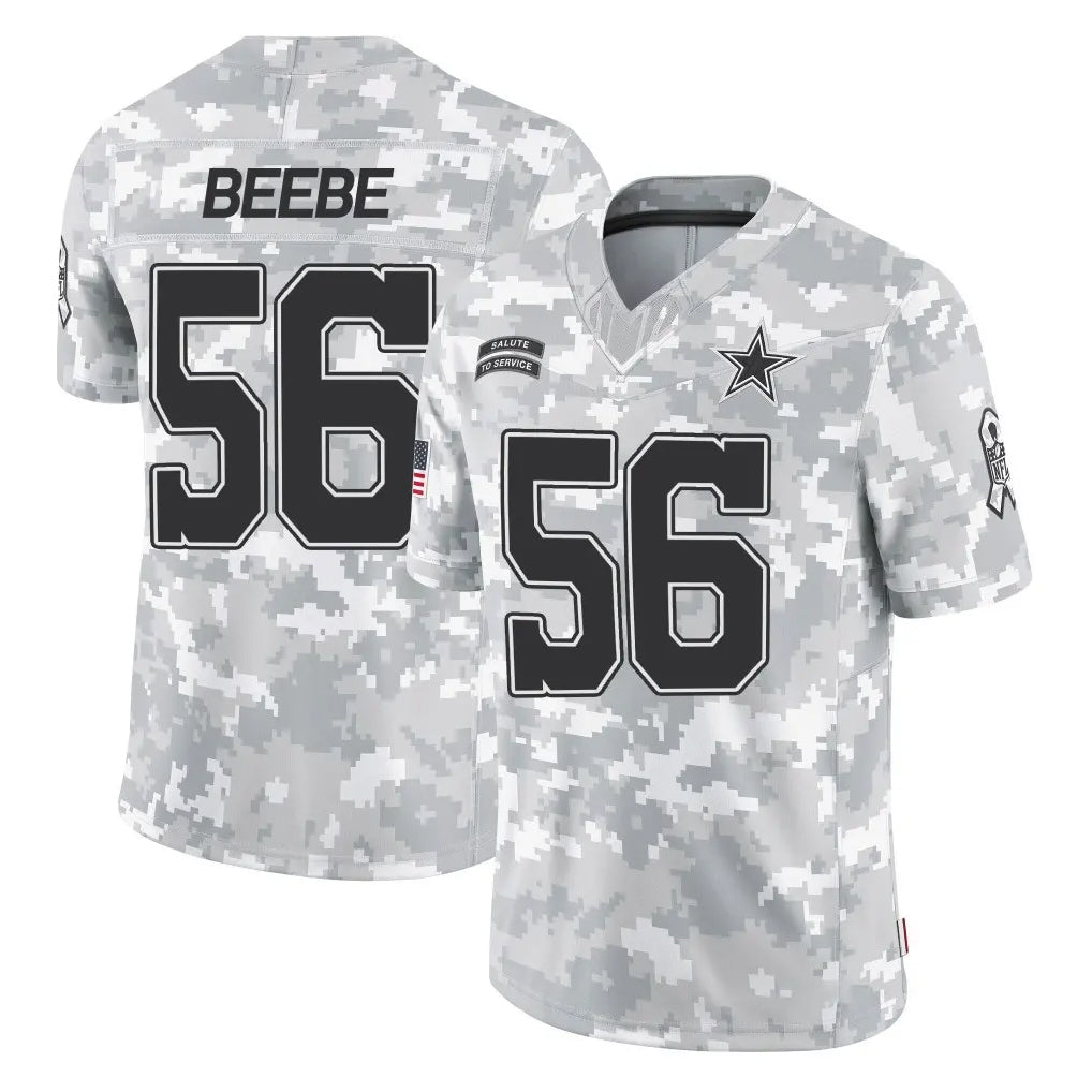 Ncoe D.Cowboys #56 Cooper Beebe Player Arctic Camo Salute to Service Limited Home Game Stitched Jerseys