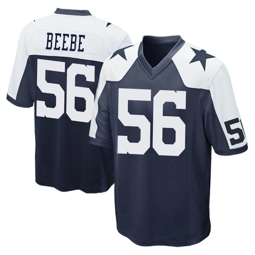 Ncoe D.Cowboys #56 Cooper Beebe Player Navy-White Alternate Home Game Stitched Jerseys