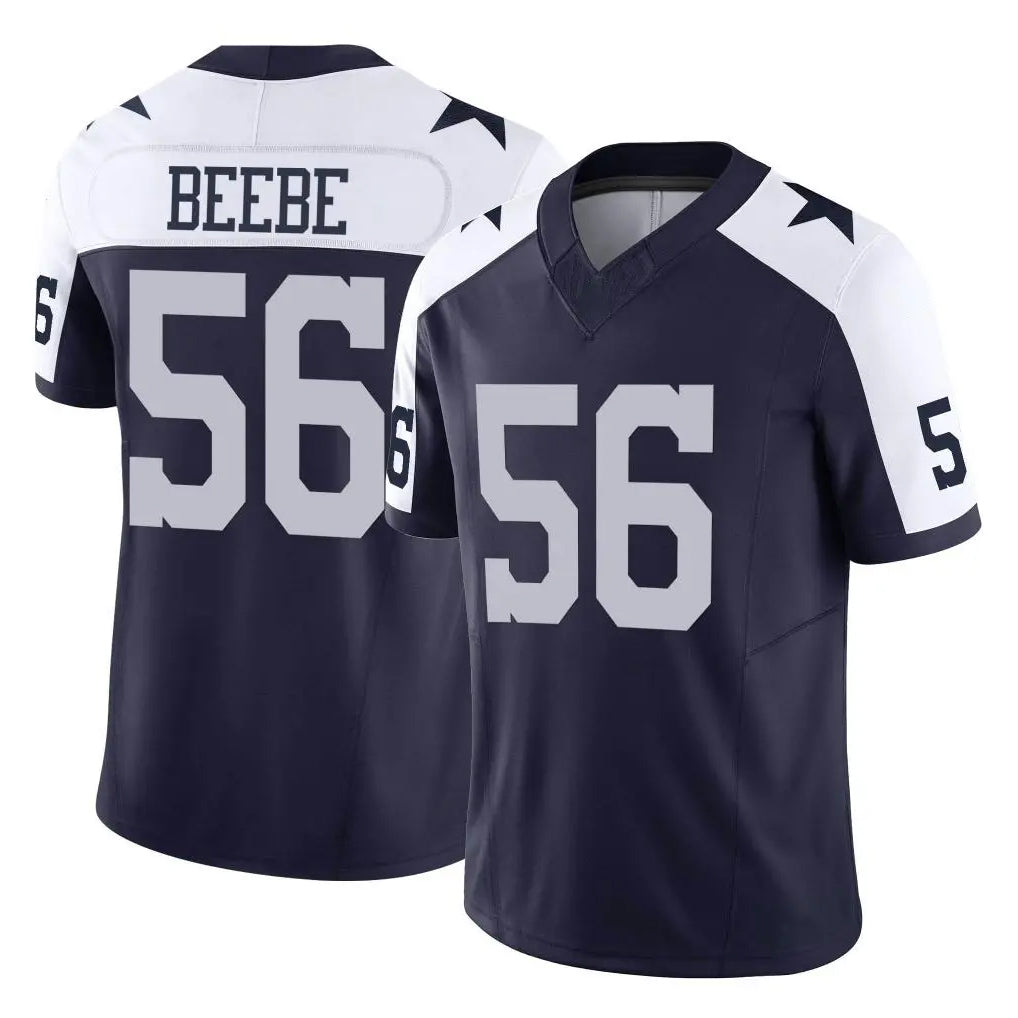 Ncoe D.Cowboys #56 Cooper Beebe Player Navy-White Limited Alternate Vapor F.U.S.E. Home Game Stitched Jerseys