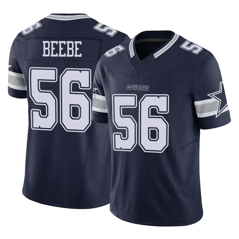 Ncoe D.Cowboys #56 Cooper Beebe Player Navy Limited Vapor F.U.S.E. Home Game Stitched Jerseys