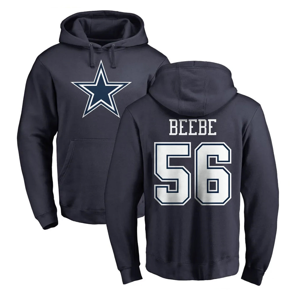Ncoe D.Cowboys #56 Cooper Beebe Player Navy Pullover Hoodies Limited Stitched Jerseys