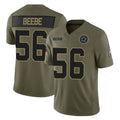 Ncoe D.Cowboys #56 Cooper Beebe Player Olive 2025 Salute to Service Limited Home Game Stitched Jerseys