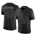 Ncoe D.Cowboys #60 Tyler Guyton Player Black Limited Reflective Home Game Stitched Jerseys