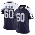 Ncoe D.Cowboys #60 Tyler Guyton Player Navy-White Limited Alternate Vapor F.U.S.E. Home Game Stitched Jerseys