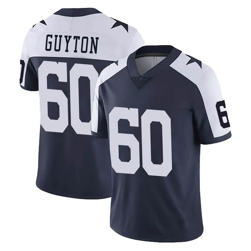 Ncoe D.Cowboys #60 Tyler Guyton Player Navy-White Limited Alternate Vapor Untouchable Home Game Stitched Jerseys