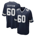 Ncoe D.Cowboys #60 Tyler Guyton Player Navy Home Game Stitched Jerseys