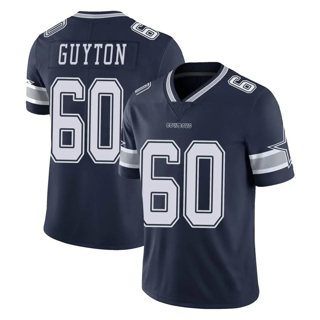 Ncoe D.Cowboys #60 Tyler Guyton Player Navy Vapor Untouchable Limited Home Game Stitched Jerseys