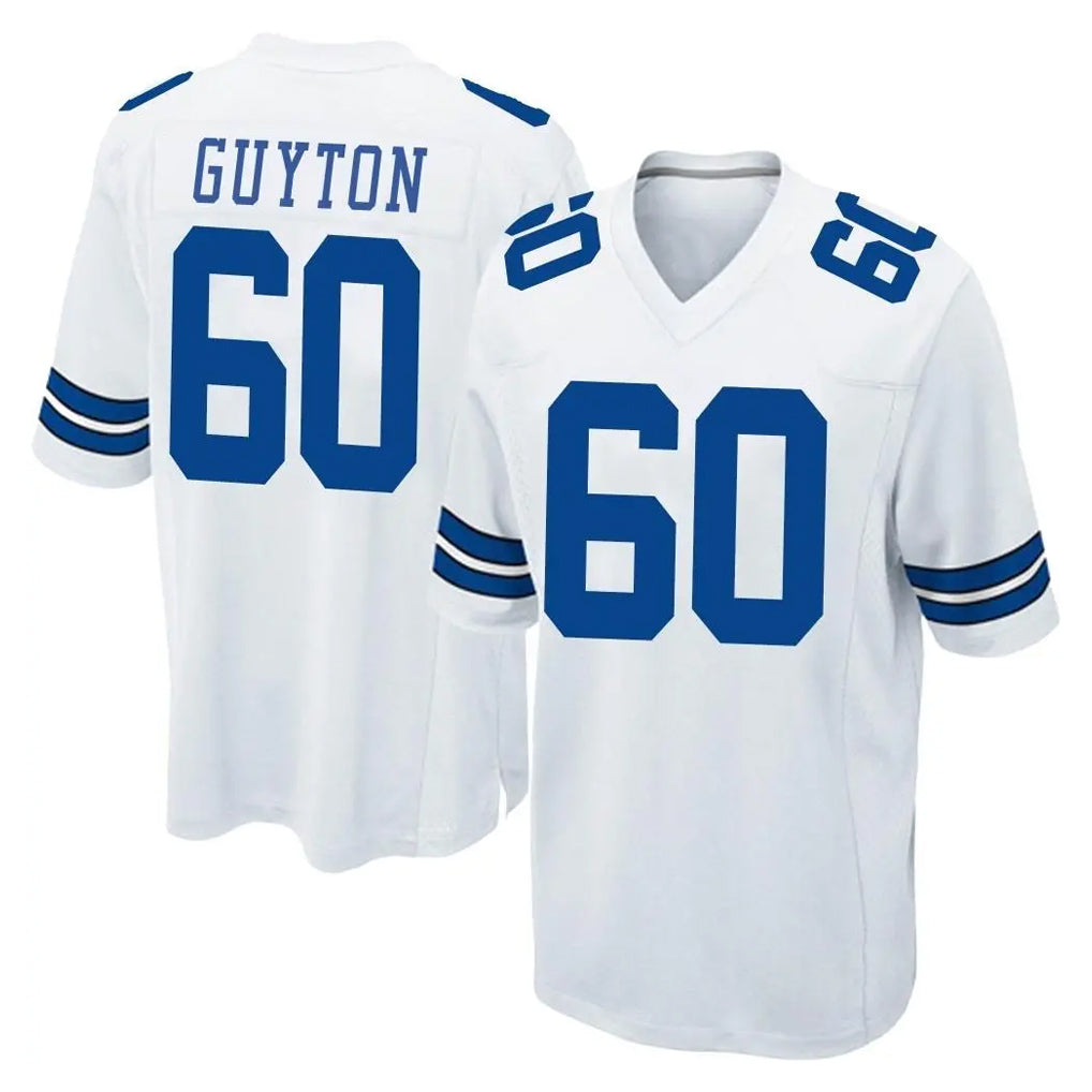 Ncoe D.Cowboys #60 Tyler Guyton Player White Home Game Stitched Jerseys
