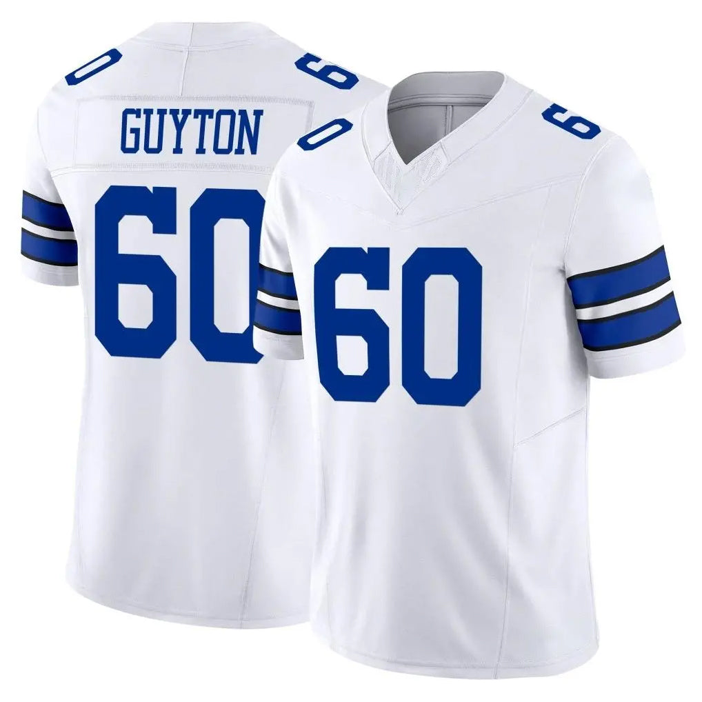 Ncoe D.Cowboys #60 Tyler Guyton Player White Limited Vapor F.U.S.E. Home Game Stitched Jerseys