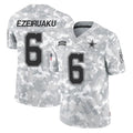 Ncoe D.Cowboys #6 Donovan Ezeiruaku Player Arctic Camo Salute to Service Limited Home Game Stitched Jerseys