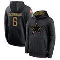 Ncoe D.Cowboys #6 Donovan Ezeiruaku Player Black Salute to Service Pullover Hoodies Limited Stitched Jerseys