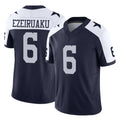 Ncoe D.Cowboys #6 Donovan Ezeiruaku Player Navy-White Limited Alternate Vapor F.U.S.E. Home Game Stitched Jerseys
