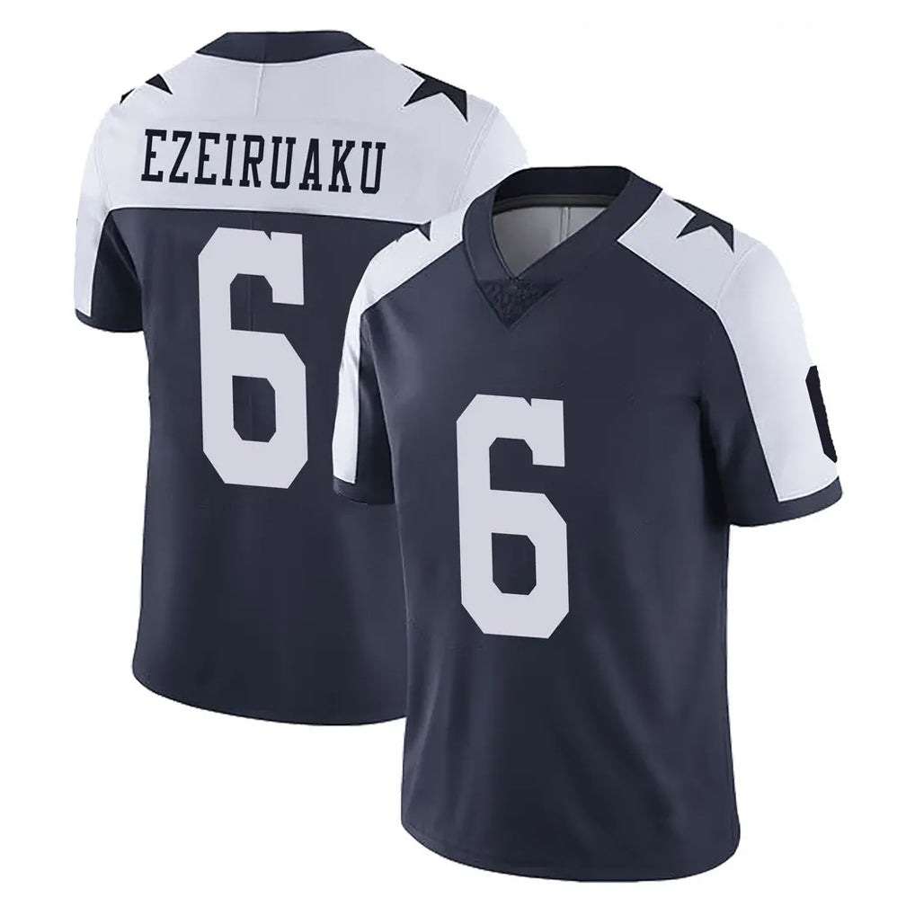 Ncoe D.Cowboys #6 Donovan Ezeiruaku Player Navy-White Limited Alternate Vapor Untouchable Home Game Stitched Jerseys