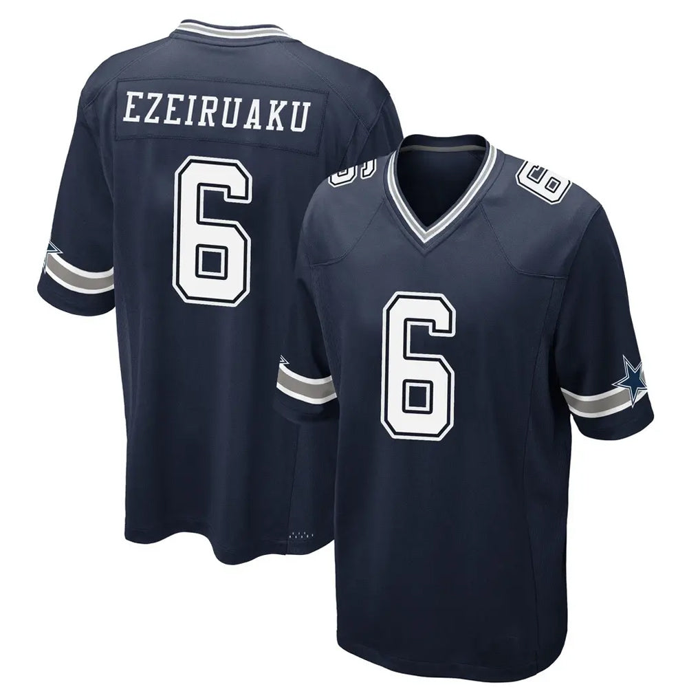 Ncoe D.Cowboys #6 Donovan Ezeiruaku Player Navy Home Game Stitched Jerseys