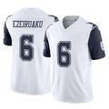 Ncoe D.Cowboys #6 Donovan Ezeiruaku Player White-Navy Limited Vapor F.U.S.E. Home Game Stitched Jerseys