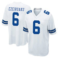 Ncoe D.Cowboys #6 Donovan Ezeiruaku Player White Home Game Stitched Jerseys