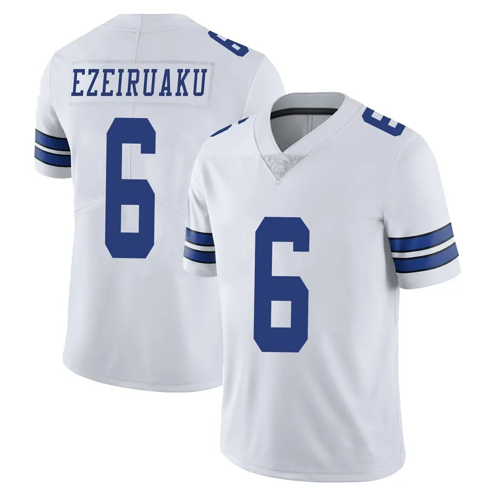 Ncoe D.Cowboys #6 Donovan Ezeiruaku Player White Vapor Untouchable Limited Home Game Stitched Jerseys