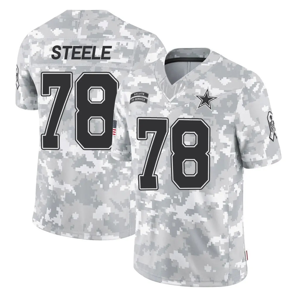 Ncoe D.Cowboys #78 Terence Steele Player Arctic Camo Salute to Service Limited Home Game Stitched Jerseys