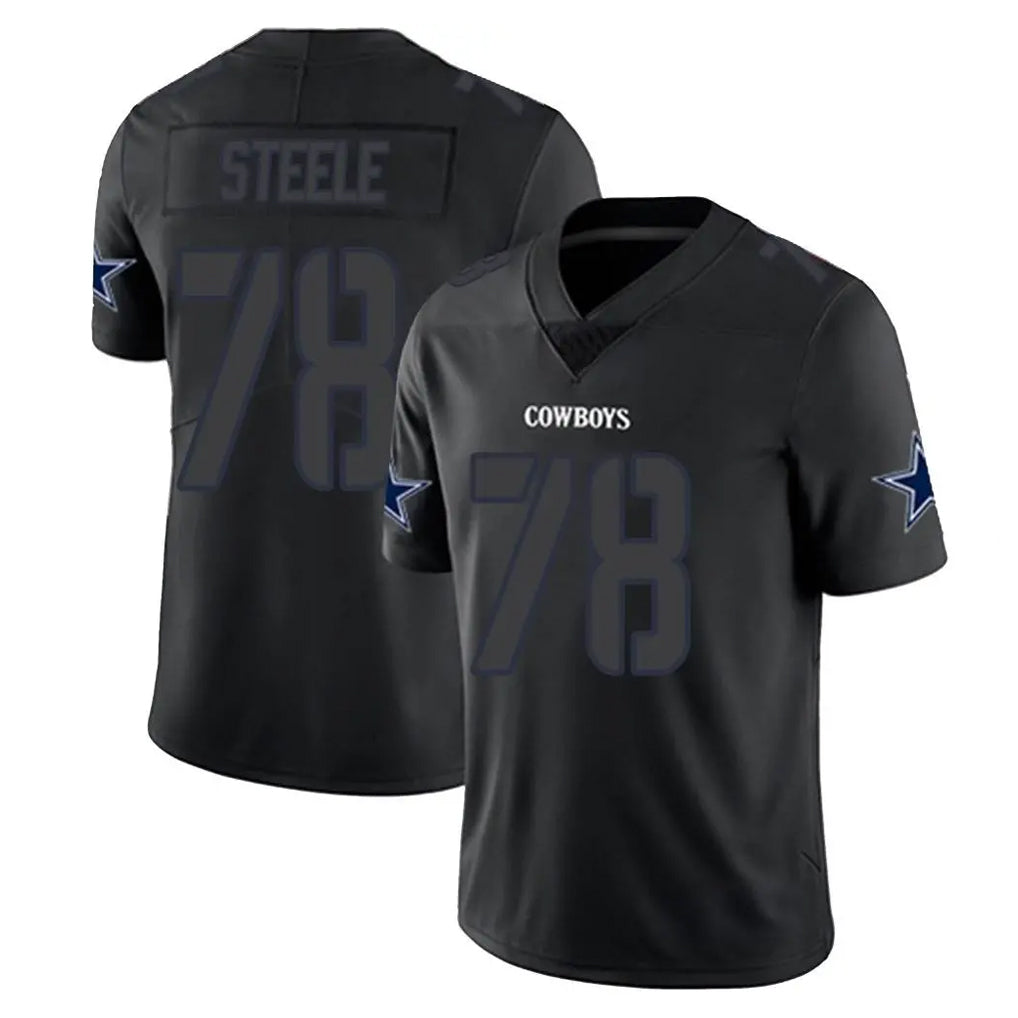 Ncoe D.Cowboys #78 Terence Steele Player Black Impact Limited Home Game Stitched Jerseys