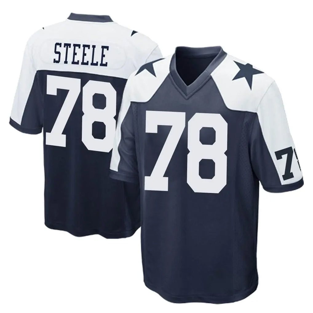 Ncoe D.Cowboys #78 Terence Steele Player Navy-White Alternate Home Game Stitched Jerseys