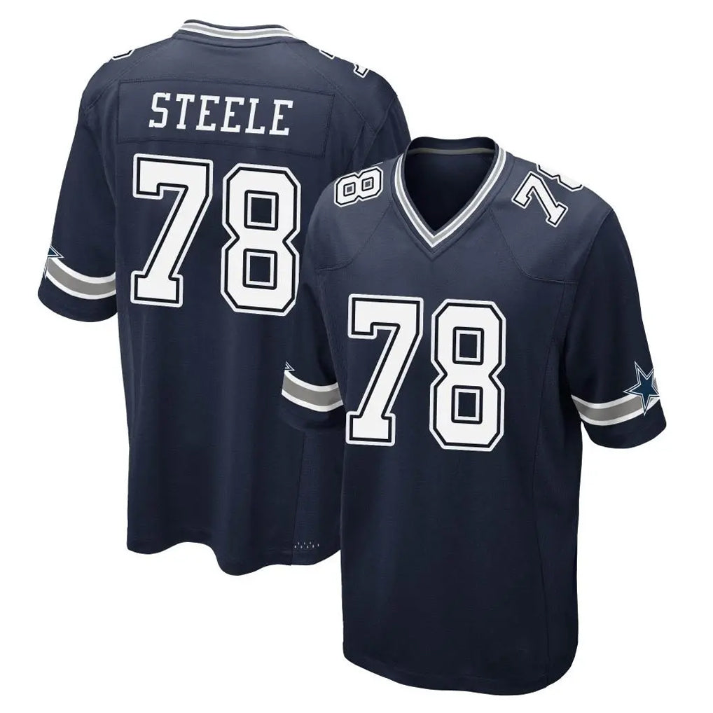 Ncoe D.Cowboys #78 Terence Steele Player Navy Home Game Stitched Jerseys
