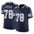 Ncoe D.Cowboys #78 Terence Steele Player Navy Limited Vapor F.U.S.E. Home Game Stitched Jerseys
