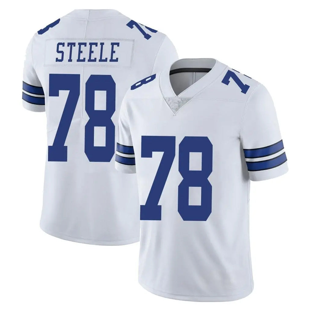 Ncoe D.Cowboys #78 Terence Steele Player White Vapor Untouchable Limited Home Game Stitched Jerseys