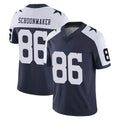 Ncoe D.Cowboys #86 Luke Schoonmaker Player Navy-White Limited Alternate Vapor Untouchable Home Game Stitched Jerseys