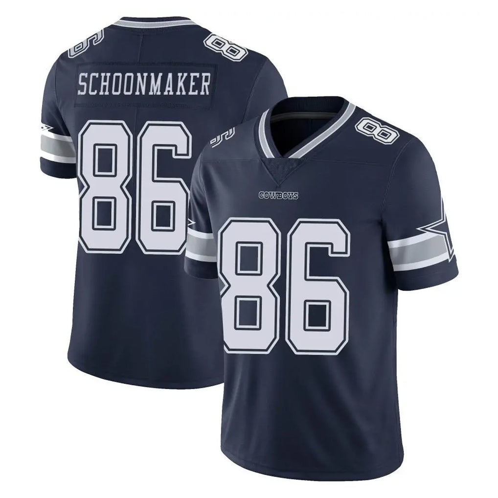 Ncoe D.Cowboys #86 Luke Schoonmaker Player Navy Vapor Untouchable Limited Home Game Stitched Jerseys