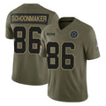 Ncoe D.Cowboys #86 Luke Schoonmaker Player Olive 2025 Salute to Service Limited Home Game Stitched Jerseys