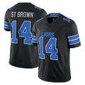 Ncoe D.Lions #14 Amon-Ra St. Brown Player Black Vapor F.U.S.E. Limited Game Home Stitched Jerseys