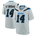 Ncoe D.Lions #14 Amon-Ra St. Brown Player Silver 2026 Rivalries Collection Home Game Stitched Jerseys