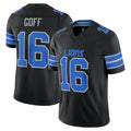 Ncoe D.Lions #16 Jared Goff Player Black Vapor F.U.S.E. Limited Game Home Stitched Jerseys